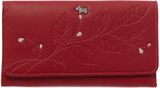 Radley Laurel leaf red large flap over purse, Red