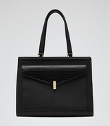 Reiss Lock detail handbag