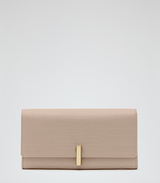 Reiss textured leather wallet. Lightly textured at its foldove...