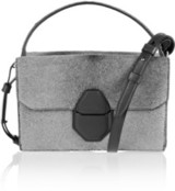 - Alexander Wang gray Racketeer Sling shoulder bag- Calf hair-...