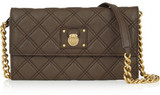 - Marc Jacobs dark-brown Ginger shoulder bag- Quilted leather...