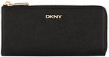 DKNY Large Saffiano Half Zip Wallet