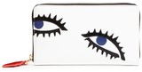 Lulu Guinness Archive Eyes Polished Leather Continental Wallet