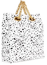 Lulu Guinness Cut Out Spot Grainy Leather Candy Tote