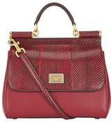 Dolce & Gabbana Medium Sicily Snake Trim Tote