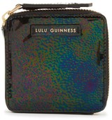 Lulu Guinness Oil Slick Patent Leather Square Coin Purse