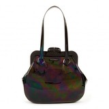 Lulu Guinness Oil Slick Patent Leather Mid Pollyanna