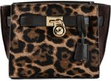 MICHAEL MICHAEL KORS 'Hamilton Traveler' leopard print messenger bag