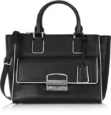 - MICHAEL Michael Kors black shoulder bag- Textured-leather (C...