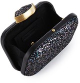 Lulu Guinness Oil Slick Glitter Flossie Clutch