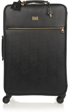 Dolce & Gabbana Textured-leather travel trolley