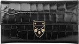 Aspinal of London Leather Shield Purse, Black