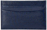 Aspinal of London Leather Slim Credit Card Case, Navy