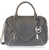 - MICHAEL Michael Kors storm-blue shoulder bag- Textured-leath...