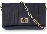 - Anya Hindmarch navy Roslyn clutch- Leather (Cow)- Optional d...