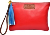 Anya Sushko Berry Mini Wristlet Purse in Scarlet Red