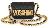 Moschino Quilted mini leather shoulder bag