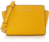 MICHAEL Michael Kors Selma mini textured-leather shoulder bag