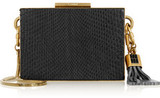 Lanvin Evening tasseled python box clutch