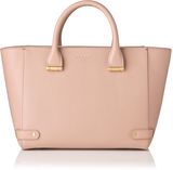 L.K. Bennett Julia medium zipped tote bag, Light Pink