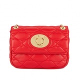 Red quilted Lips nappa leather small Annabelle handbag with al...