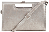 Peter Kaiser Wye Patent Clutch Bag, Silver