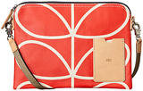 Orla Kiely Giant Linear Travel Pouch Bag, Red