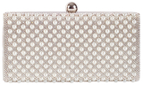 Chesca Ivory Pearl Clutch Bag, Silver