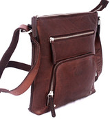 Rowallan Baltimore Brown Zipped Messenger Bag