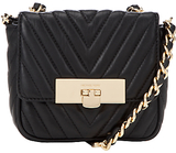 MICHAEL Michael Kors Susannah Small Leather Messenger Bag Black