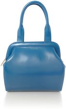 Lulu Guinness Paula blue large cross body bag, Blue