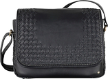 Tula Woven Originals Leather Medium Across Body Bag Black