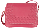Tula Woven Originals Leather Medium Across Body Bag Pink