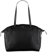 Tula Nappa Original Large Leather Zip Tote Bag Black