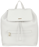 DKNY Tumbled Leather Backpack, White White