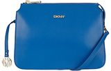 DKNY Greenwich Leather Across Body Bag, Blue