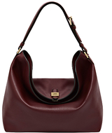 Mulberry Tessie Leather Hobo Bag, Oxblood