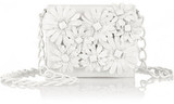 Nancy Gonzalez Floral-appliquéd crocodile shoulder bag