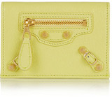 Balenciaga Studded textured-leather cardholder