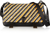 Proenza Schouler Courier mangrove snake and leather shoulder bag