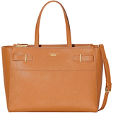 Modalu Belle Leather Large Grab Bag, Chestnut