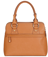 Modalu Pippa Leather Small Grab Bag Chestnut Tan