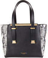 Ted Baker Nalini Exotic Leather Shopper Bag, Black
