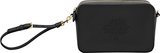 Mulberry Blossom Pochette Leather Bag with Strap Black