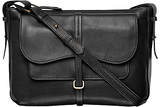 Radley Grosvenor Medium Leather Cross Body Handbag , Black