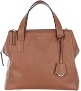 Karen Millen Large Soft Leather Handbag, Nude