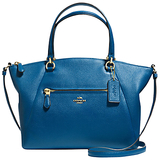 Coach Prarie Leather Satchel Bag Blue