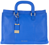 Ted Baker Tottier Leather Stab Stitch Bag BRIGHT BLUE