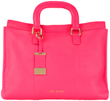Ted Baker Tottier Leather Stab Stitch Bag MID PINK