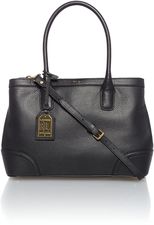 Lauren Ralph Lauren Fairfield black cross body tote bag, Black